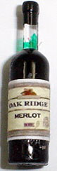 Dollhouse Miniature Oak Ridge Merlot